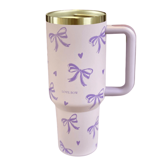 Purple Bow Tumbler