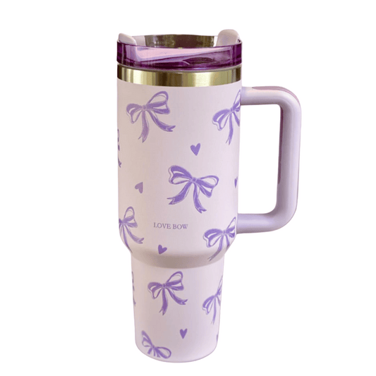 Purple Bow Tumbler